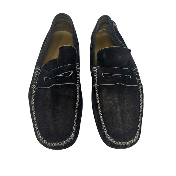 Billy Reid Suede Driver Loafers Navy Moc‎ Toe Casual Mens US 11 Italy main image 7